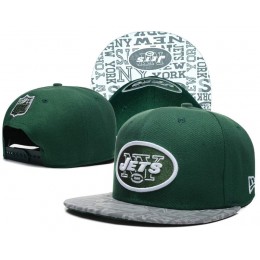 New York Jets 2014 Draft Reflective Green Snapback Hat SD 0613