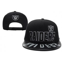 Oakland Raiders Black Snapback Hat XDF 0512