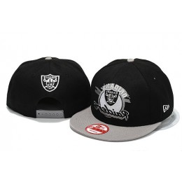 Oakland Raiders Black Snapback Hat YS 4