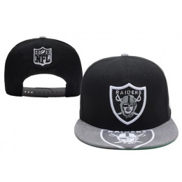 Oakland Raiders Black Snapback Hat XDF 1 0528