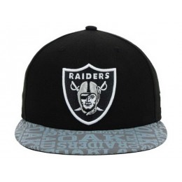 Oakland Raiders Black Snapback Hat XDF 0528