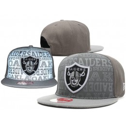 Oakland Raiders 2014 Draft Reflective Grey Snapback Hat SD 0701