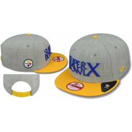 Super Bowl X Pittsburgh Steelers Grey Snapbacks Hat LS