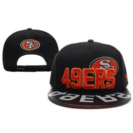 San Francisco 49ers Black Snapback Hat XDF 0512