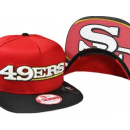 San Francisco 49ers Red Snapback Hat XDF 0721