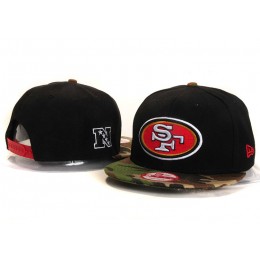 San Francisco 49ers Black Snapback Hat YS
