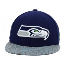 Seattle Seahawks Blue Snapback Hat XDF 0528