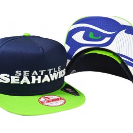 Seattle Seahawks Navy Snapback Hat XDF 0721