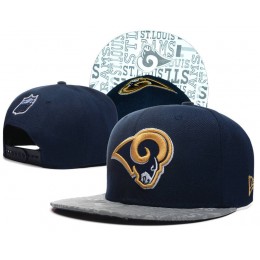St. Louis Rams 2014 Draft Reflective Blue Snapback Hat SD 0613