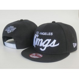 Los Angeles Kings Black Snapback Hat LS