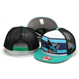San Jose Sharks Mesh Snapback Hat YS 0528