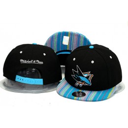 San Jose Sharks Black Snapback Hat YS 0613