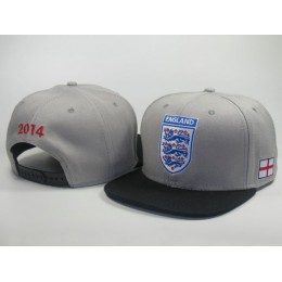 England 2014 World Cup Grey Snapback Hat LS 0617