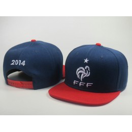 France 2014 World Cup Blue Snapback Hat LS 0617