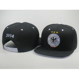 Germany 2014 World Cup Black Snapback Hat LS 0617