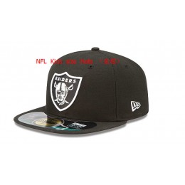 Kids Oakland Raiders Black Fitted Hat 60D 0721